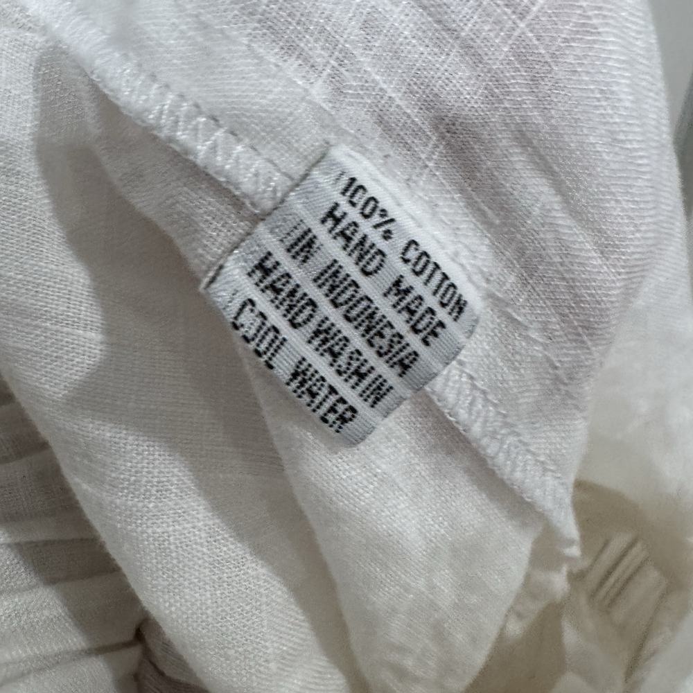 Women's Cleobella Shorts White Linen Size Small S Paper Bag - Picture 5 of 8